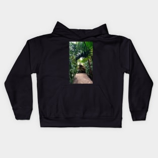 green leaves Kids Hoodie